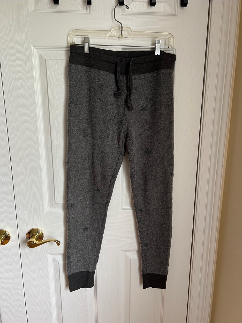 Vintage Havana Women’s Gray Fleece Jogger Pants Stars - Size Small